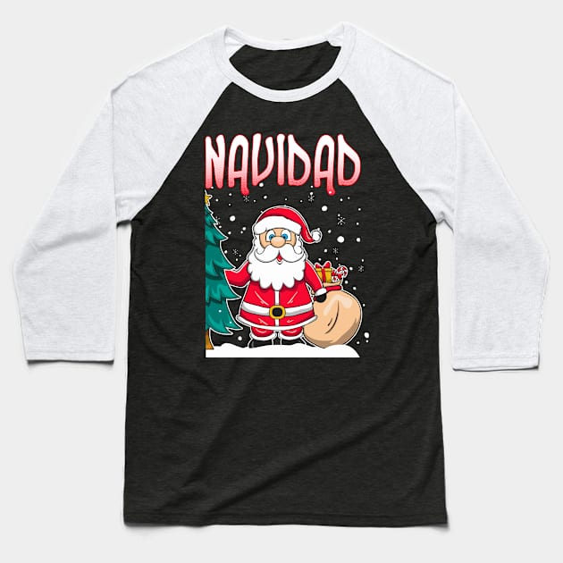 Feliz Navidad Matching Couple Sweaters Baseball T-Shirt by KsuAnn